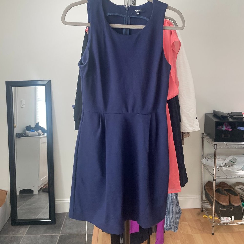 Madewell Navy Blue Day Dress (S)